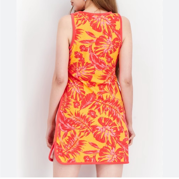 Juicy Couture Tropical Print Terrycloth Mini Dress M - Picture 5 of 9